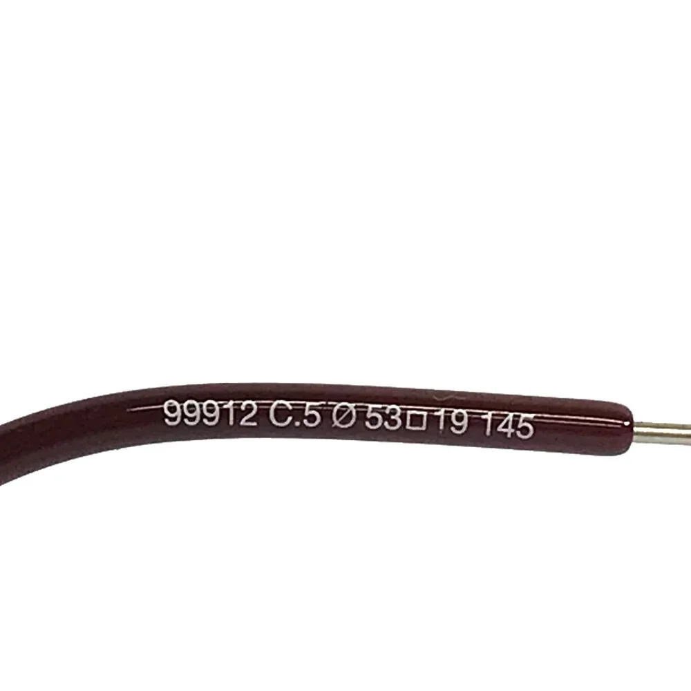 West Optical Eyeglasses Frames 99912 C.5 Red Burgundy Silver Aviator 53-19-145